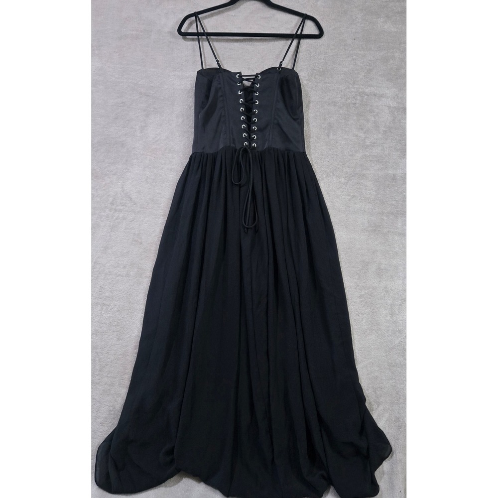 Runaway The Label Corset Dress Medium Romantic Goth Regency Drop Waist Milkmaid - Picture 4 of 12